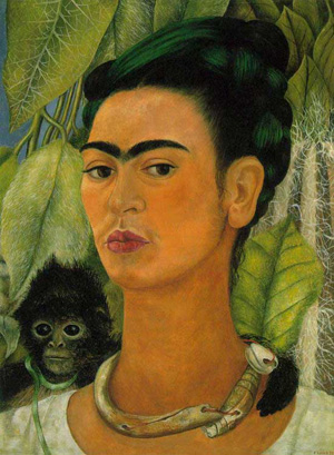 Autoportret cu maimuță, 1938